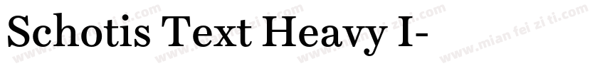 Schotis Text Heavy I字体转换